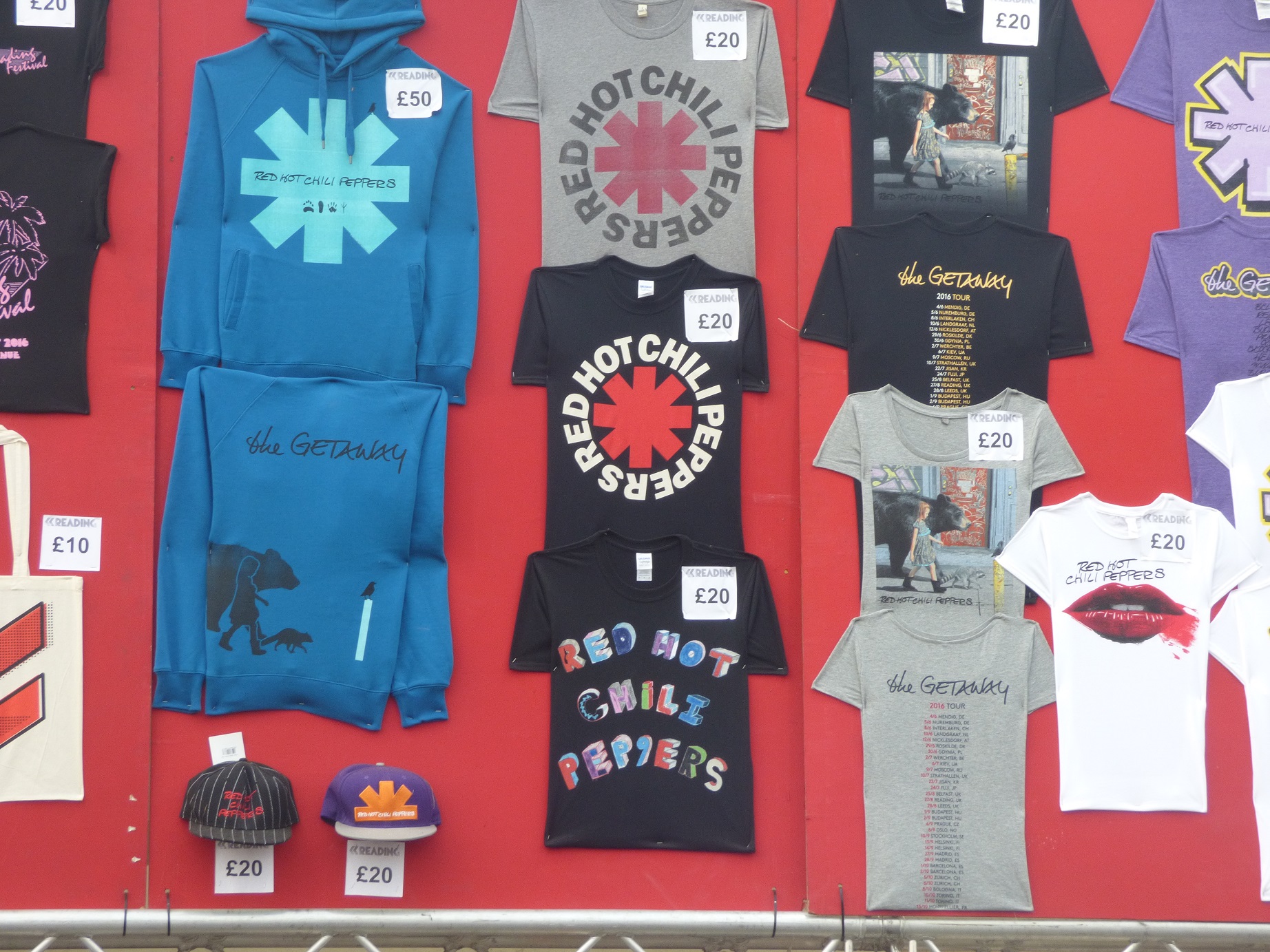 merch red hot chili peppers